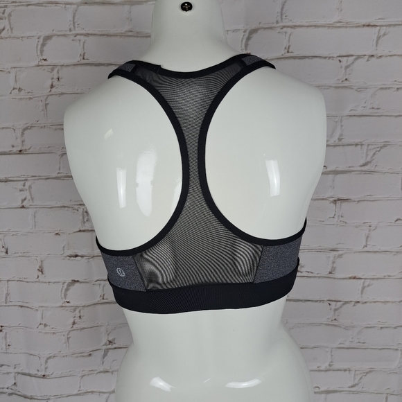 Lululemon Speed Up Bra *High Support for C/D Cup Heathered Black / Black - Picture 7 of 8